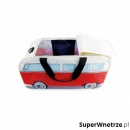 Torba sportowa 50x25x26 cm BRISA VW BUS czerwono-beżowa