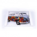 Zegar ścienny Flower Power 28x18x2,5 cm BRISA VW BUS kolorowy