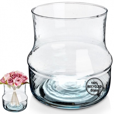 Wazon na kwiaty dekoracyjny szklany 17 cm