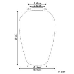Wazon na kwiaty TERRASA Ceramika 39 cm Pomarańczowy Wazon na kwiaty TERRASA Ceramika 39 cm Pomarańczowy