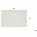 Wełniany biały dywan 160 x 230 cm ELLEK