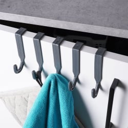 Wieszak na drzwi szary 5 szt. Wieszak na drzwi szary 5 szt.