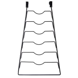 Wieszak na pokrywki metalowy czarny RADKA