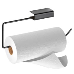 Wieszak na ręcznik papierowy metalowy czarny 30x4,5x13 cm