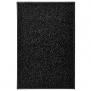 Wycieraczka z możliwością prania, czarna, 60 x 90 cm