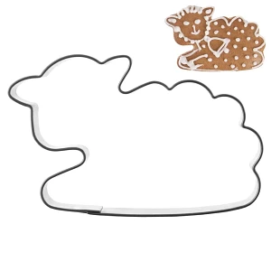 Wykrawacz do ciastek stalowy baranek 6,5 cm Wykrawacz do ciastek stalowy baranek 6,5 cm