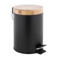 Kosz łazienkowy na śmieci 3l czarny mat śmietnik