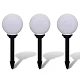 Zewnętrzne lampy solarne LED w kształcie kuli, 20 cm, 3 szt.
