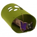 Zabawka, tunel dla kota z motylkiem, do zabawy 25x45 cm