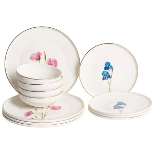 Zastawa stołowa 12-częściowa HYSSOP Porcelana Biały Zastawa stołowa 12-częściowa HYSSOP Porcelana Biały