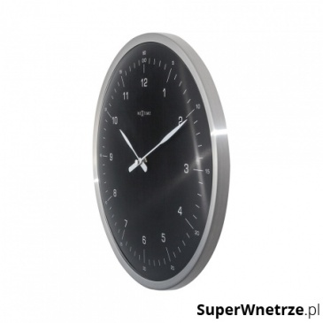 Zegar ścienny 33 cm Nextime 60 Minutes czarny