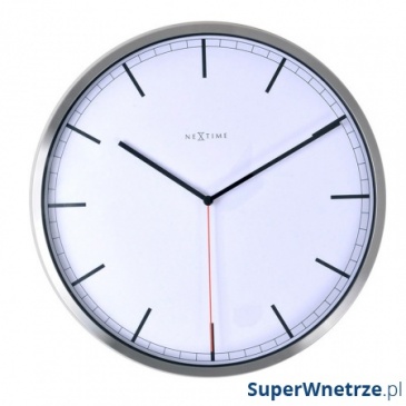 Zegar ścienny 35 cm Nextime Company biały