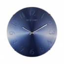 Zegar ścienny 35 cm Nextime Elegant Dome niebieski