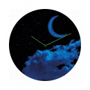 Zegar ścienny 35 cm Nextime New Moon Dome niebieski