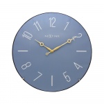 Zegar ścienny 35 cm Nextime Trendy Dome niebieski