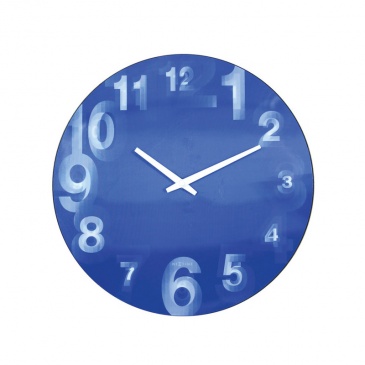 Zegar ścienny 39 cm Nextime 3D niebieski