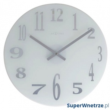 Zegar ścienny 43 cm NEXTIME Mirror Glass