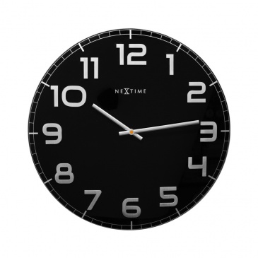 Zegar ścienny 50 cm Nextime Classy czarny