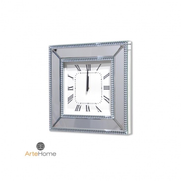 Zegar ścienny 50,5x50,5cm ArteHome Della srebrny