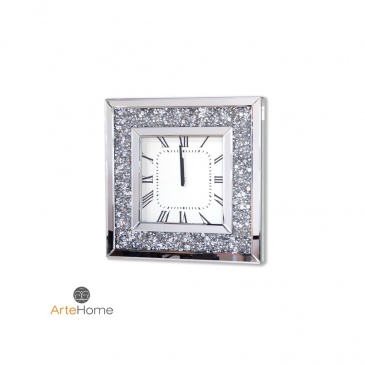 Zegar ścienny 50,5x50,5cm ArteHome Alviano srebrny