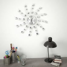 Zegar ścienny z mechanizmem kwarcowym nowoczesny design 50 cm