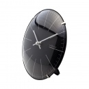 Zegar stojący 20 cm Nextime Big Stripe Mini Dome czarny
