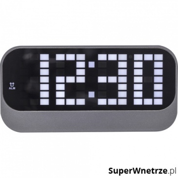 Zegar stojący 8,5 x 17,5 cm Nextime Loud Alarm czarny