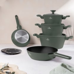 Zestaw 10-el garnki i patelnie BerlingerHaus BH-8207 Matte Green Collection Zestaw 10-el garnki i patelnie BerlingerHaus BH-8207 Matte Green Collection