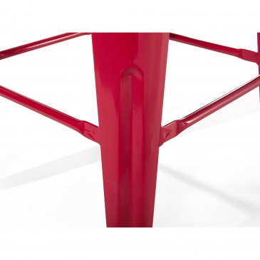 Zestaw 2 krzeseł barowych czerwone wysokość 60 cm Faggio BLmeble