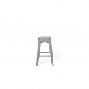 Zestaw 2 krzeseł barowych srebrno-złote wysokość 60 cm Faggio BLmeble