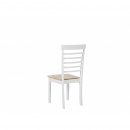 Zestaw 2 krzeseł do jadalni jasne drewno z białym BATTERSBY