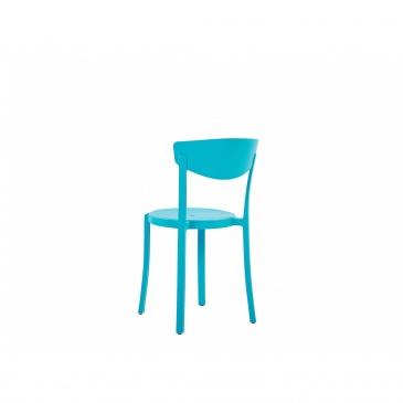 Zestaw 2 krzeseł do jadalni niebieski VIESTE