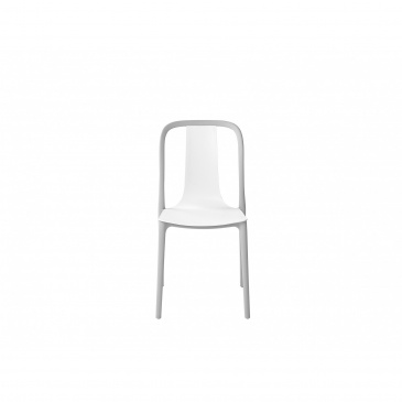 Zestaw 2 krzeseł ogrodowych biało-szary SPEZIA