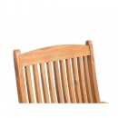 Zestaw 2 krzeseł ogrodowych drewniany z brązowoszarymi poduszkami MAUI