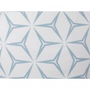 Zestaw 2 poduszek dekoracyjnych geometryczny wzór 45 x 45 cm niebieski WEIGELA