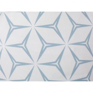 Zestaw 2 poduszek dekoracyjnych geometryczny wzór 45 x 45 cm niebieski WEIGELA