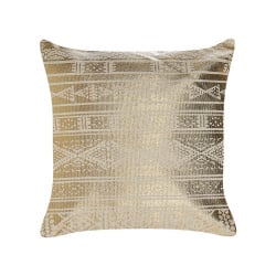 Zestaw 2 poduszek dekoracyjnych oujda bawełna 50 x 50 cm złoty wzór geometryczny Zestaw 2 poduszek dekoracyjnych oujda bawełna 50 x 50 cm złoty wzór geometryczny