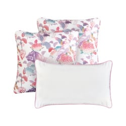 Zestaw 3 poduszek ogrodowych VIVID Wzór kwiatowy Kolorowy