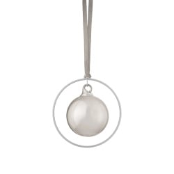 Zestaw 4 bombek KITAI, smoke / silver