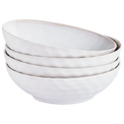 Zestaw 4 głębokich talerzy SESAME Kamionka Jasnoszary