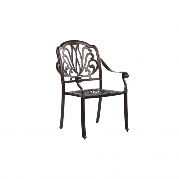 Zestaw 4 krzeseł ogrodowych brązowy ANCONA