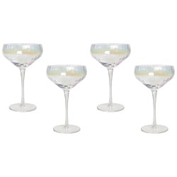 Zestaw 4 pucharków do szampana morganite 300 ml przezroczysty