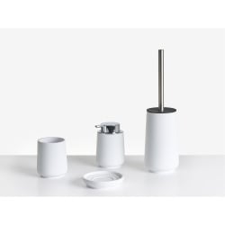 Zestaw akcesoriów łazienkowych 4 elementy SUCHES Biały Zestaw akcesoriów łazienkowych 4 elementy SUCHES Biały