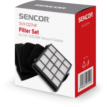 Zestaw filtrów do odkurzacza SVC 9300BK Sencor SVX 027HF