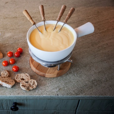 Zestaw do fondue 1 l Boska Bianco biały