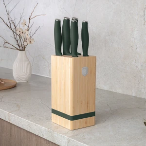 Zestaw noży w bambusowym stojaku 5 el. BerlingerHaus Matte Green Collection BH-2751 Zestaw noży w bambusowym stojaku 5 el. BerlingerHaus Matte Green Collection BH-2751