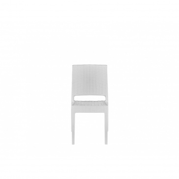 Zestaw ogrodowy stół i 4 krzesła biały FOSSANO