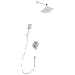 Zestaw prysznicowy podtynkowy z deszczownicą GUARATUBA Srebrny