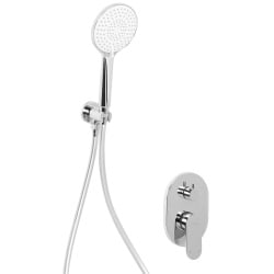 Zestaw prysznicowy podtynkowy z deszczownicą TINGUIRIRICA Srebrny