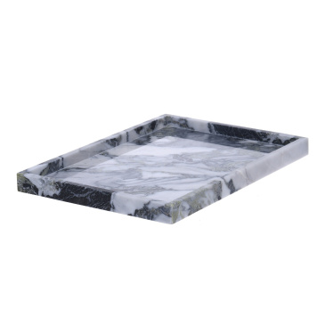 Zielona taca Marble Mint Grey 35x25x2cm